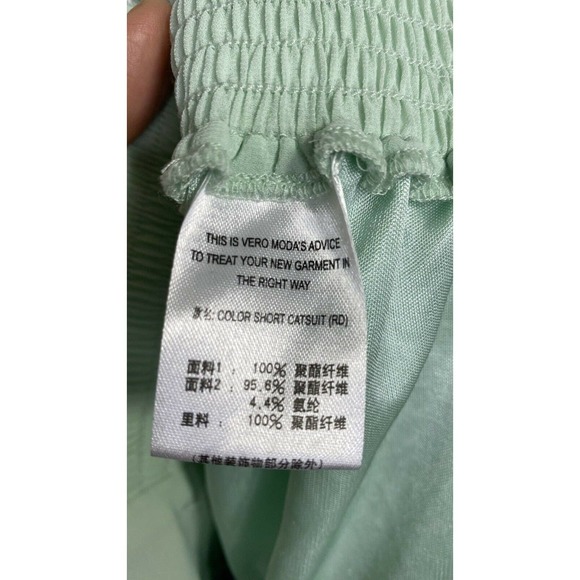 VERO MODA Halter Ruffle Romper Jumpsuit Sz S - Picture 7 of 9